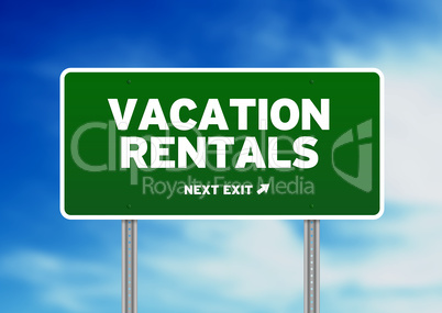 Green Road Sign - Vacation Rentals