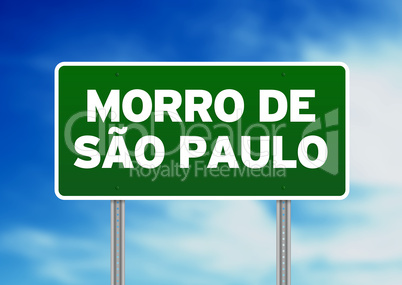 Green Road Sign -  Morro de Sao Paulo, Brazil
