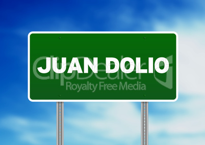 Green Road Sign - Juan Dolio, Dominican Republic