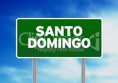 Green Road Sign - Santo Domingo, Dominican Republic