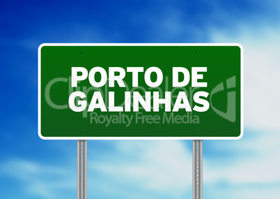 Green Road Sign - Porto de Galinhas