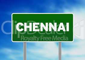 Green Road Sign - Chennai
