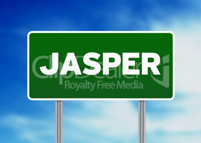 Green Road Sign - Jasper
