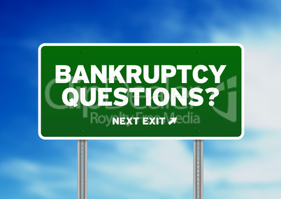 Bankruptcy Questions Road Sign