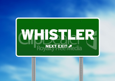 Whistler Road Sign