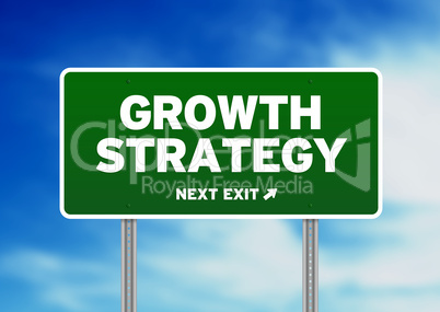 Growth Strategy Road Sign