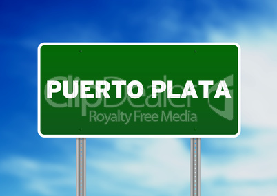 Puerto Plata Road Sign