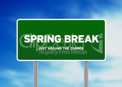 Spring Break Highway Sign