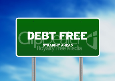 Debt Free Highway Sign