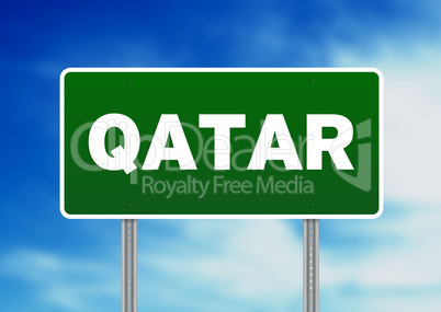 Qatar Highway Sign
