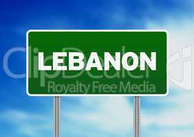 Lebanon Highway Sign