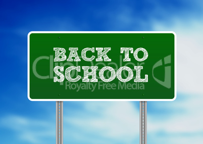Back To School Highway Sign
