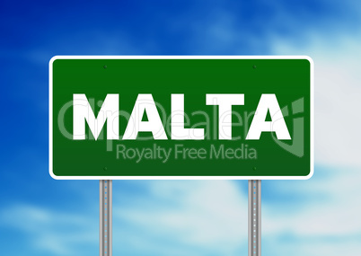 Malta Highway Sign