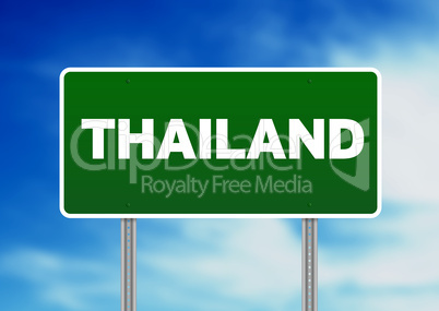 Thailand Highway Sign