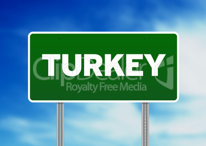 Turkey Highway Sign