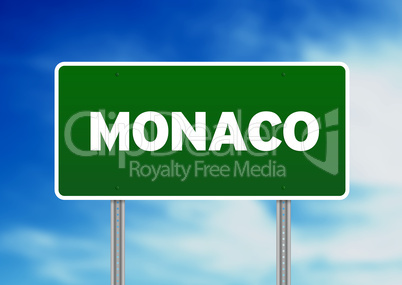Monaco Highway Sign