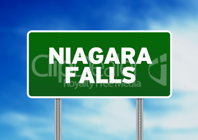 Niagara Falls Highway Sign