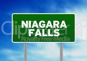 Niagara Falls Highway Sign