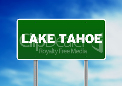 Lake Tahoe Highway Sign