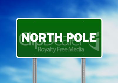 North Pole Highway  Sign