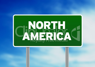 North America Highway  Sign