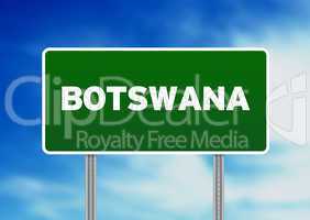 Botswana Highway Sign