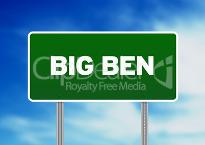 Big Ben Highway Sign