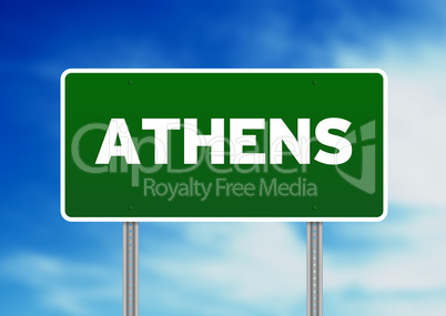 Athens Highway Sign