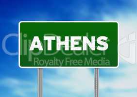 Athens Highway Sign
