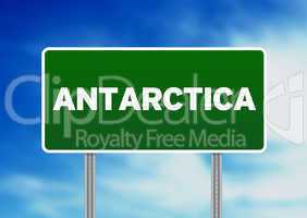 Antarctica Highway Sign