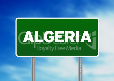 Algeria Highway Sign