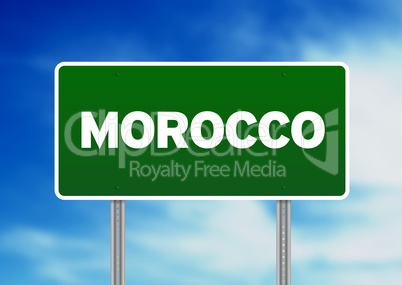 Morocco Highway Sign