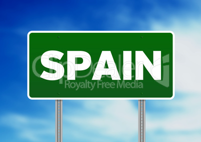 Spain Highway Sign