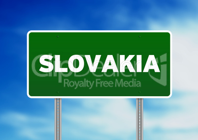 Slovakia Highway Sign