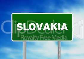 Slovakia Highway Sign