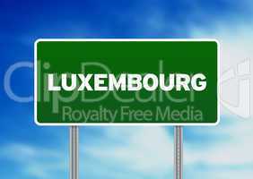 Luxembourg Highway Sign