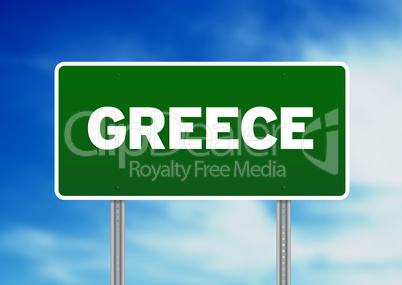 Greece Highway Sign