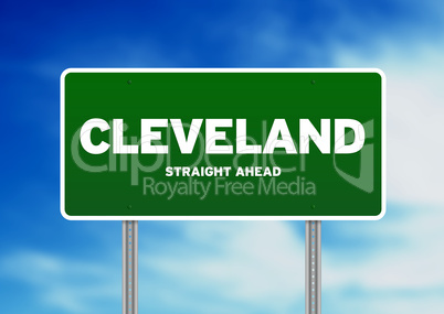 Cleveland, Ohio Highway Sign