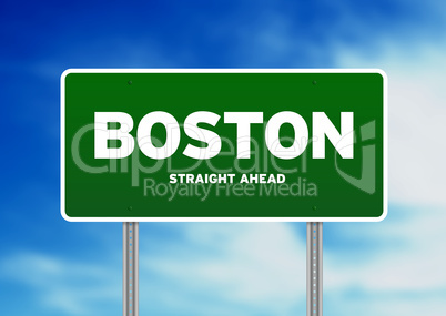 Boston, Massachusetts Highway Sign