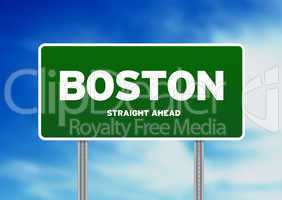 Boston, Massachusetts Highway Sign