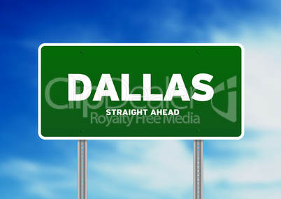 Dallas, Texas Highway Sign