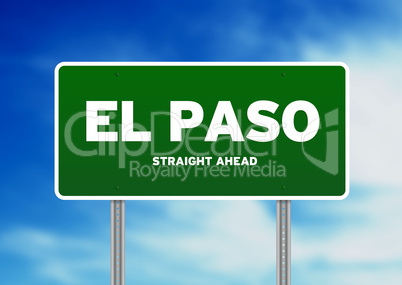 El Paso, Texas Highway Sign