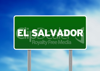 El Salvador Highway Sign