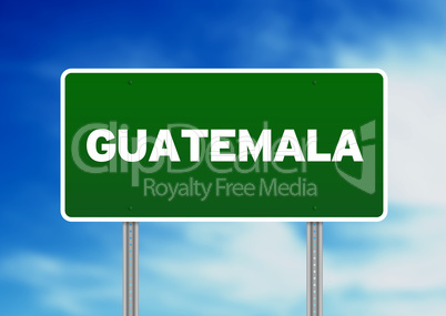 Guatemala Highway Sign