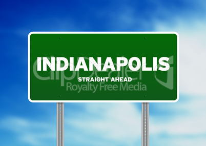 Indianapolis, Indiana Highway Sign
