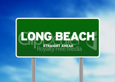 Long beach , California, Highway Sign
