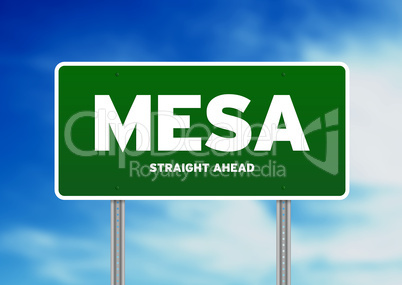 Mesa Highway Sign