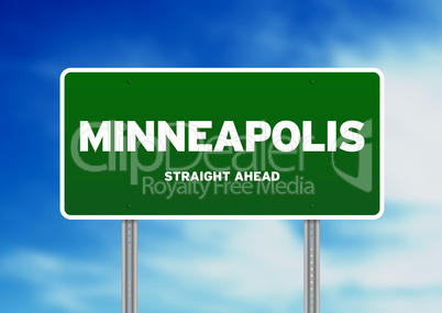 Minneapolis Highway Sign