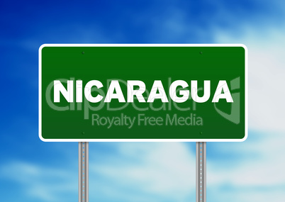 Nicaragua Highway Sign