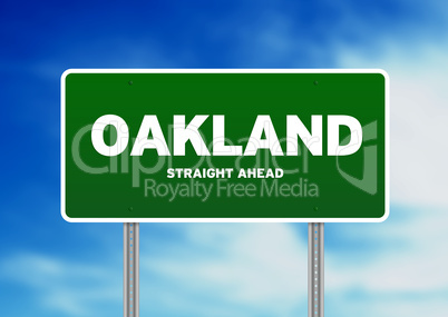 Oakland, California Highway Sign